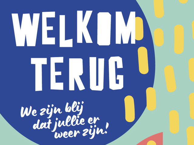 Welkom terug op school & bedankt ouderraad!