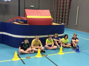 Gymnastiek in de Meet.